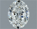 Natural Diamond 1.20 Carats, Oval with  Cut, G Color, VVS2 Clarity and Certified by GIA
