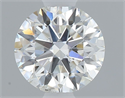 Natural Diamond 0.54 Carats, Round with Excellent Cut, G Color, I1 Clarity and Certified by GIA