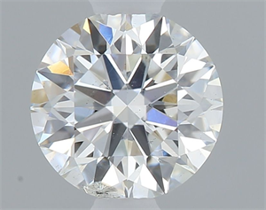 Picture of Natural Diamond 0.54 Carats, Round with Excellent Cut, G Color, I1 Clarity and Certified by GIA