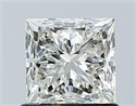Natural Diamond 1.01 Carats, Princess with  Cut, I Color, IF Clarity and Certified by IGI