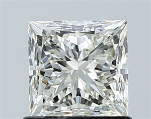Picture of Natural Diamond 1.01 Carats, Princess with  Cut, I Color, IF Clarity and Certified by IGI