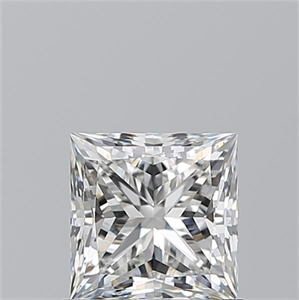 Picture of Natural Diamond 1.03 Carats, Princess with  Cut, H Color, VS1 Clarity and Certified by GIA
