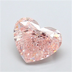 Picture of Lab Grown Diamond 2.04 Carats, Heart with  Cut, Fancy Intense Pink Color, VS1 Clarity and Certified by IGI
