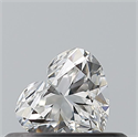 Natural Diamond 0.32 Carats, Heart with  Cut, F Color, IF Clarity and Certified by GIA