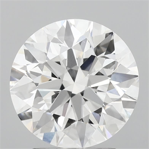 Picture of Lab Grown Diamond 2.90 Carats, Round with Ideal Cut, D Color, VVS2 Clarity and Certified by IGI