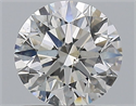 Natural Diamond 1.01 Carats, Round with Excellent Cut, H Color, SI2 Clarity and Certified by GIA
