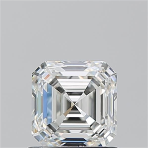 Foto Diamante Natural 1.01 quilates, Asscher , Color H, claridad VVS2 y certificado GIA de