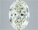 Natural Diamond 5.02 Carats, Oval with  Cut, M Color, VS2 Clarity and Certified by GIA