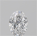Natural Diamond 0.50 Carats, Oval with  Cut, D Color, VS1 Clarity and Certified by GIA