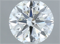 Natural Diamond 0.43 Carats, Round with Excellent Cut, J Color, VS1 Clarity and Certified by GIA