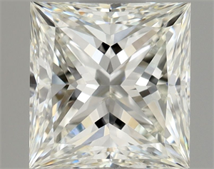 Picture of Natural Diamond 0.68 Carats, Princess with  Cut, I Color, VVS1 Clarity and Certified by GIA