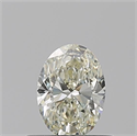 Natural Diamond 0.51 Carats, Oval with  Cut, L Color, VS2 Clarity and Certified by GIA