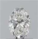 Natural Diamond 0.55 Carats, Oval with  Cut, H Color, VVS1 Clarity and Certified by GIA
