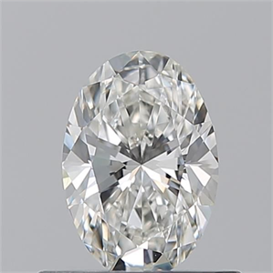 Picture of Natural Diamond 0.55 Carats, Oval with  Cut, H Color, VVS1 Clarity and Certified by GIA