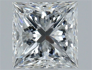 Picture of Natural Diamond 0.75 Carats, Princess with  Cut, E Color, VS2 Clarity and Certified by GIA