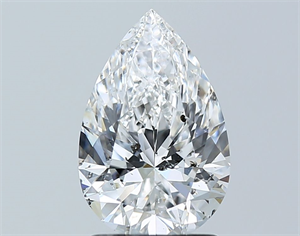 Picture of Natural Diamond 1.81 Carats, Pear with  Cut, F Color, SI2 Clarity and Certified by GIA