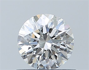Picture of Natural Diamond 0.50 Carats, Round with Excellent Cut, H Color, SI1 Clarity and Certified by GIA