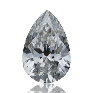 Picture of Natural Diamond 0.40 Carats, Pear with  Cut, F Color, VVS2 Clarity and Certified by GIA