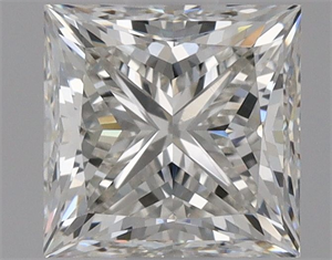 Picture of Natural Diamond 0.90 Carats, Princess with  Cut, H Color, VS1 Clarity and Certified by GIA