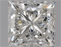 Natural Diamond 0.90 Carats, Princess with  Cut, H Color, VS1 Clarity and Certified by GIA