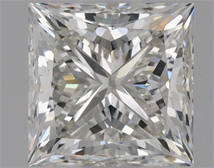 Picture of Natural Diamond 0.90 Carats, Princess with  Cut, H Color, VS1 Clarity and Certified by GIA