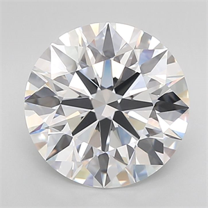 Picture of Lab Grown Diamond 4.41 Carats, Round with Ideal Cut, D Color, VVS1 Clarity and Certified by IGI