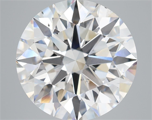 Picture of Lab Grown Diamond 7.04 Carats, Round with Ideal Cut, G Color, VS2 Clarity and Certified by IGI