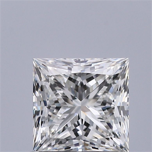 Picture of Natural Diamond 0.71 Carats, Princess with  Cut, H Color, VVS1 Clarity and Certified by GIA
