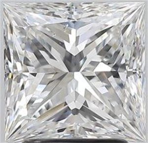 Foto Diamante Natural 2.50 quilates, Princesa , Color E, claridad SI1 y certificado GIA de