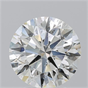 Natural Diamond 3.01 Carats, Round with Excellent Cut, L Color, SI2 Clarity and Certified by GIA