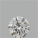 Natural Diamond 0.71 Carats, Round with Excellent Cut, F Color, VVS2 Clarity and Certified by GIA