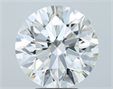 Natural Diamond 5.01 Carats, Round with Excellent Cut, G Color, VS2 Clarity and Certified by GIA