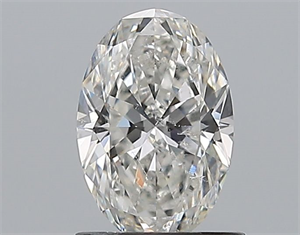 Foto Diamante Natural 1.01 quilates, Ovalado , Color G, claridad SI2 y certificado GIA de