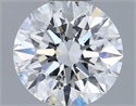 Natural Diamond 0.71 Carats, Round with Excellent Cut, F Color, SI1 Clarity and Certified by GIA