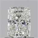 Natural Diamond 0.70 Carats, Radiant with  Cut, I Color, VVS2 Clarity and Certified by GIA