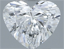 Natural Diamond 0.32 Carats, Heart with  Cut, E Color, IF Clarity and Certified by GIA