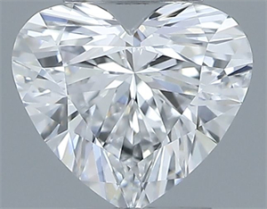 Foto Diamante Natural 0.32 quilates, Corazón , Color E, claridad IF y certificado GIA de