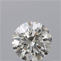 Natural Diamond 0.51 Carats, Round with Excellent Cut, H Color, VVS1 Clarity and Certified by IGI