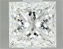 Natural Diamond 0.81 Carats, Princess with  Cut, H Color, VVS2 Clarity and Certified by GIA