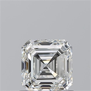 Foto Diamante Natural 0.91 quilates, Asscher , Color G, claridad VVS2 y certificado GIA de