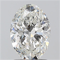 Natural Diamond 1.50 Carats, Oval with  Cut, G Color, SI2 Clarity and Certified by GIA
