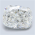 Diamante Natural 2.51 quilates, Del cojín , Color H, claridad VVS2 y certificado GIA