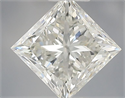 Natural Diamond 0.67 Carats, Princess with  Cut, H Color, VVS1 Clarity and Certified by IGI