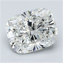 Natural Diamond 3.50 Carats, Cushion with  Cut, G Color, VS2 Clarity and Certified by GIA
