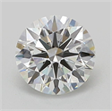 Lab Grown Diamond 1.06 Carats, Round with Ideal Cut, D Color, VVS2 Clarity and Certified by IGI