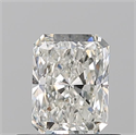 Natural Diamond 0.52 Carats, Radiant with  Cut, J Color, VVS2 Clarity and Certified by GIA