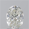 Natural Diamond 1.50 Carats, Oval with  Cut, I Color, VVS1 Clarity and Certified by GIA