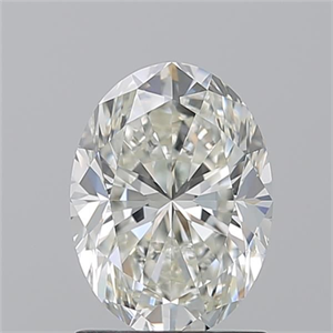 Picture of Natural Diamond 1.50 Carats, Oval with  Cut, I Color, VVS1 Clarity and Certified by GIA