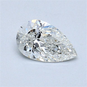 Picture of Natural Diamond 0.50 Carats, Pear with  Cut, G Color, I1 Clarity and Certified by GIA