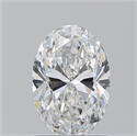 Natural Diamond 1.01 Carats, Oval with  Cut, E Color, VS2 Clarity and Certified by GIA